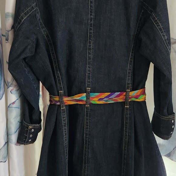 Jou Jou Button Up Denim Dress Size 22/24 - Picture 7 of 8